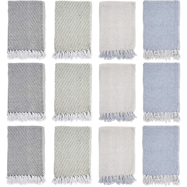 Monarch Brands Common Ground Throw Blankets, 50in x 70in, Patterned , Diagonal, 12PK THROW-DIAG-50X70-CS - main